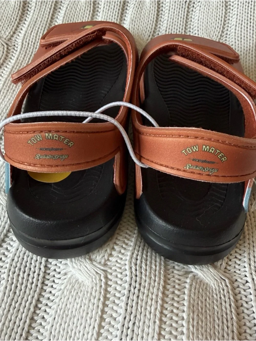 Disney Cars Tow Mater Shoes Size 8 Boys Summer Beach Sandals Toddler NEW